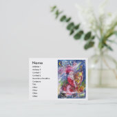 月明かりの中遊でサンタの竪琴 名刺 (スタンド正面)