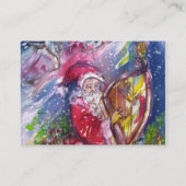 月明かりの中遊でサンタの竪琴 名刺 (裏面)