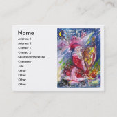 月明かりの中遊でサンタの竪琴 名刺 (正面)