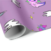 月明かりの中飛んでいるでドラゴツォルは幸せに ラッピングペーパー (ロールコーナー)