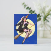 月明かりの乗り物ピン立て ポストカード (スタンド正面)