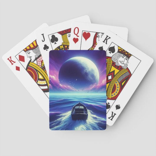 月明かりの乗り トランプ (裏面)