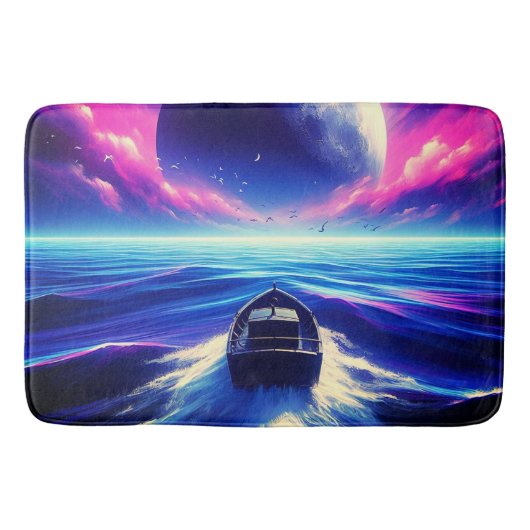 月明かりの乗り バスマット (正面)