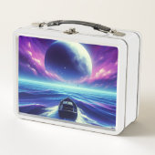 月明かりの乗り メタルランチボックス (正面)