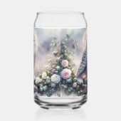 月明かりの冬の庭でスノーフクロウ ガラス缶 (右)