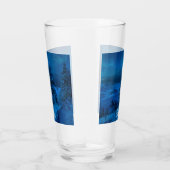 月明かりの冬の海の海岸 タンブラーグラス (右)