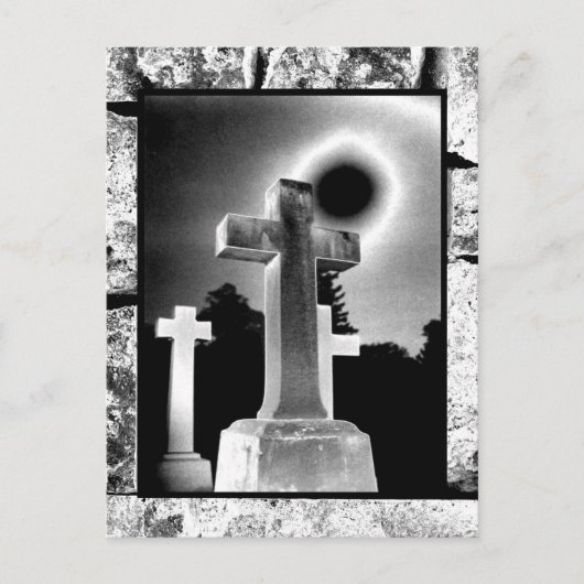 月明かりの十字架 ポストカード (正面)