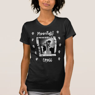 月明かりの十字架 Tシャツ