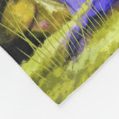 月明かりの夜の格言トアドスツールの下に座る フリースブランケット (角)