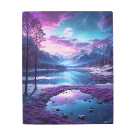 月明かりの夜 メタルプリント