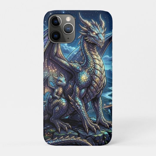 月明かりの天上竜と城 Case-Mate iPhoneケース (裏)