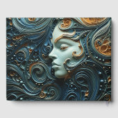 月明かりの女性3Dアート ゲストブック (裏面)