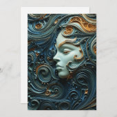 月明かりの女性3Dアート セーブザデート (正面/裏面)