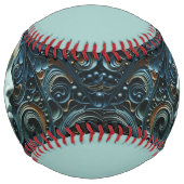 月明かりの女性3Dアート ソフトボール (裏面)