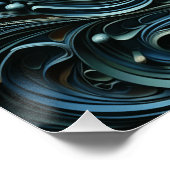 月明かりの女性3Dアート ポスター (コーナー)