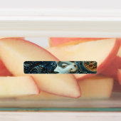 月明かりの女性3Dアート ラベル (貼付)