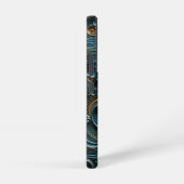 月明かりの女性3Dアート SAMSUNG GALAXYケース (右側面)