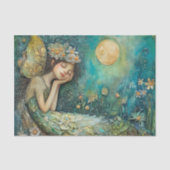 月明かりの妖精の女の子の切り離し 薄葉紙 (正面)