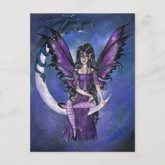 『月明かりの守護者』はがき ポストカード (正面)