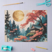 月明かりの小屋 日本の森の芸術 (4) 薄葉紙 (クラフト)