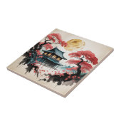 月明かりの小屋 日本の森の芸術 (5) タイル (側面)