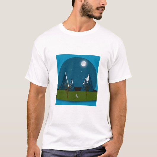 月明かりの峰々. Tシャツ (正面)
