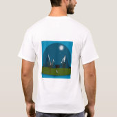 月明かりの峰々. Tシャツ (裏面)