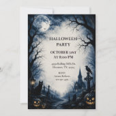 月明かりの幽霊墓地 ハロウィンパーティー 招待状 (正面)