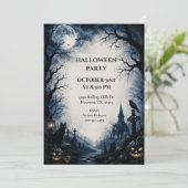 月明かりの幽霊墓地 ハロウィンパーティー 招待状 (スタンド正面)