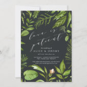 月明かりの庭の愛は患者が延期さ結婚れる 招待状 (正面)