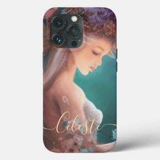 月明かりの庭の水色の妖精 iPhone 13 PROケース