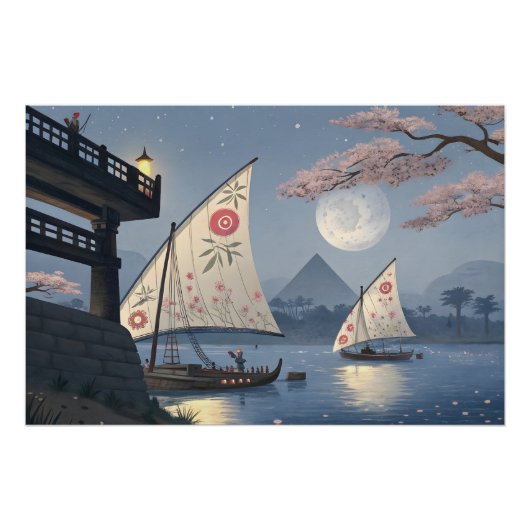 月明かりの旅:フローラ帆 ポスター (正面)