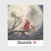 月明かりの日の夜のステッカー シール (シート)