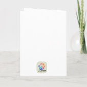 月明かりの村の猫と花 サンキューカード (裏面)