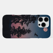 月明かりの森のスマホケース - 満月の夜空 iPhoneケース (裏面横)