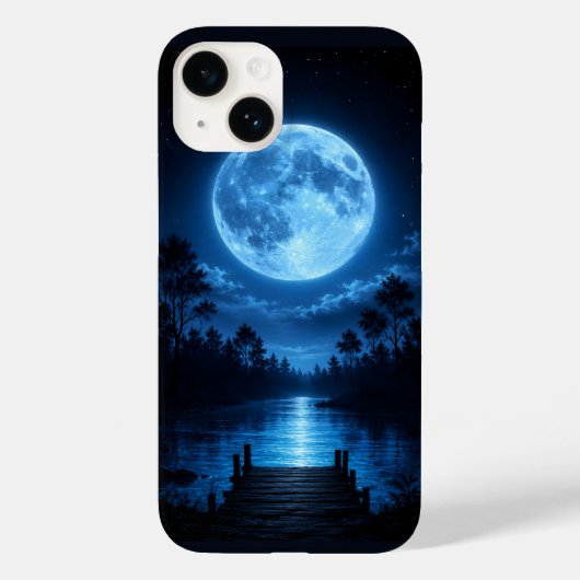 月明かりの森の映り込みの美学 Case-Mate iPhoneケース (裏面)