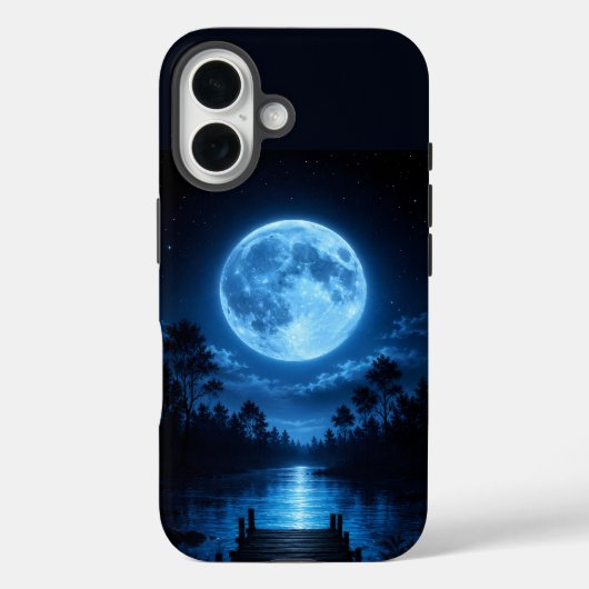 月明かりの森の映り込みの美学 Case-Mate iPhoneケース (裏面)