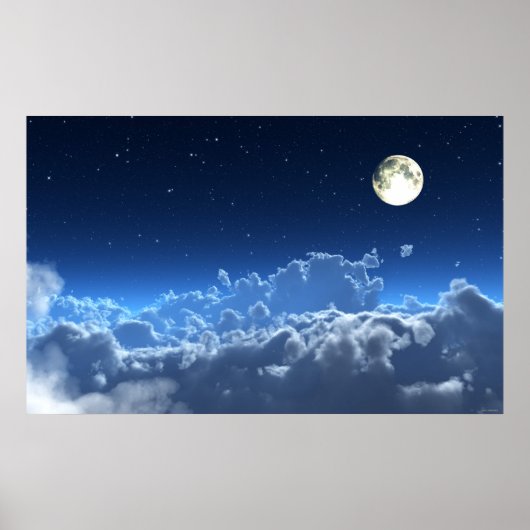 月明かりの淡い色のポスター ポスター (正面)
