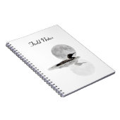 月明かりの渦巻き型のノートでルーンの泳ぎ ノートブック (右側)