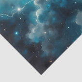 月明かりの灯台の崖 - ファンタジーな夜の海の風景 薄葉紙 (詳細)