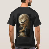 月明かりの物語～月明かりの狩りのタイガー Tシャツ (裏面)