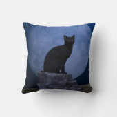 月明かりの猫 クッション (裏面)