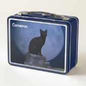 月明かりの猫 メタルランチボックス (裏面)