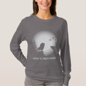 月明かりの獅子 – 自ら戦う強さを Tシャツ (正面)