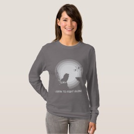 月明かりの獅子 – 自ら戦う強さを Tシャツ
