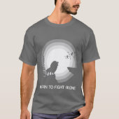 月明かりの獅子 – 自ら闘う強さを Tシャツ (正面)