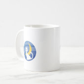 月明かりの白猫  コーヒーマグカップ (正面左)