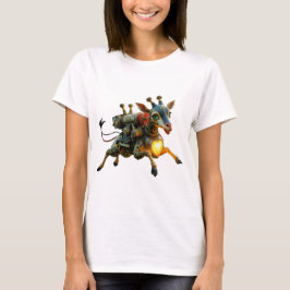 月明かりの空の旅人ハートライト Tシャツ