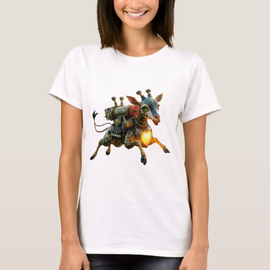 月明かりの空の旅人ハートライト Tシャツ (正面)
