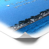 月明かりの空の楽天主義の信条 ポスター (角)